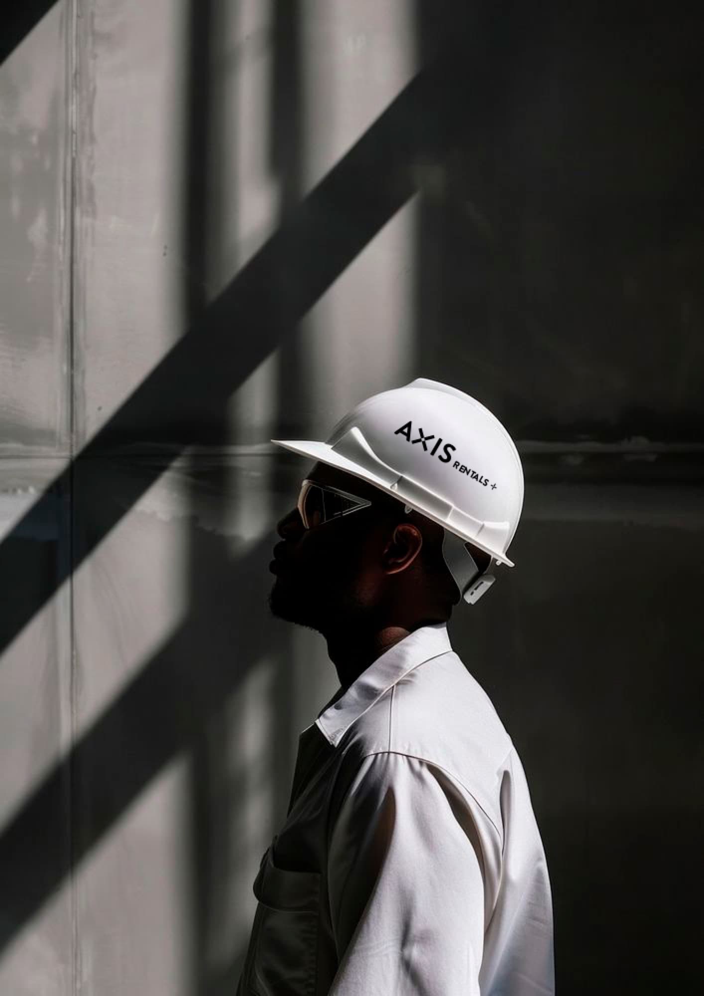 An AXIS crew member on a restoration site